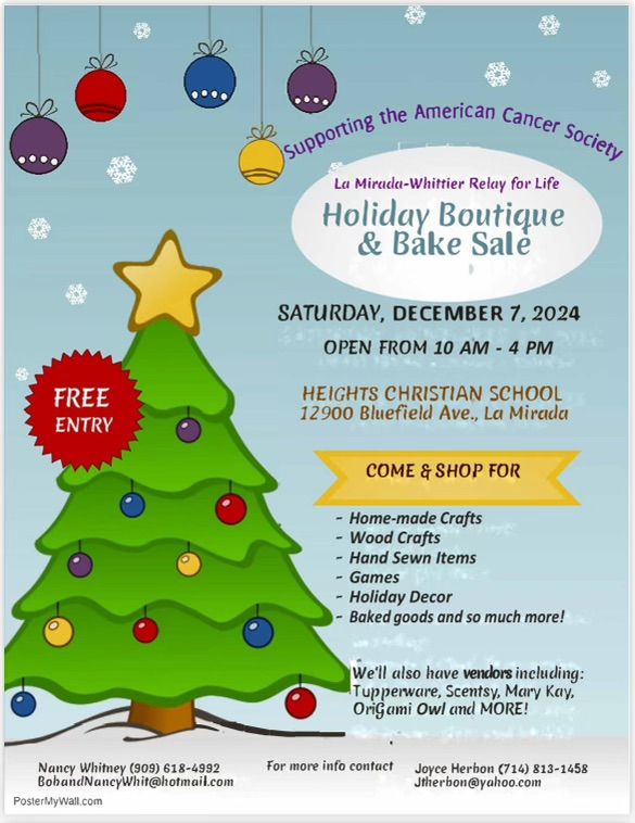 Holiday Boutique & Bake Sale