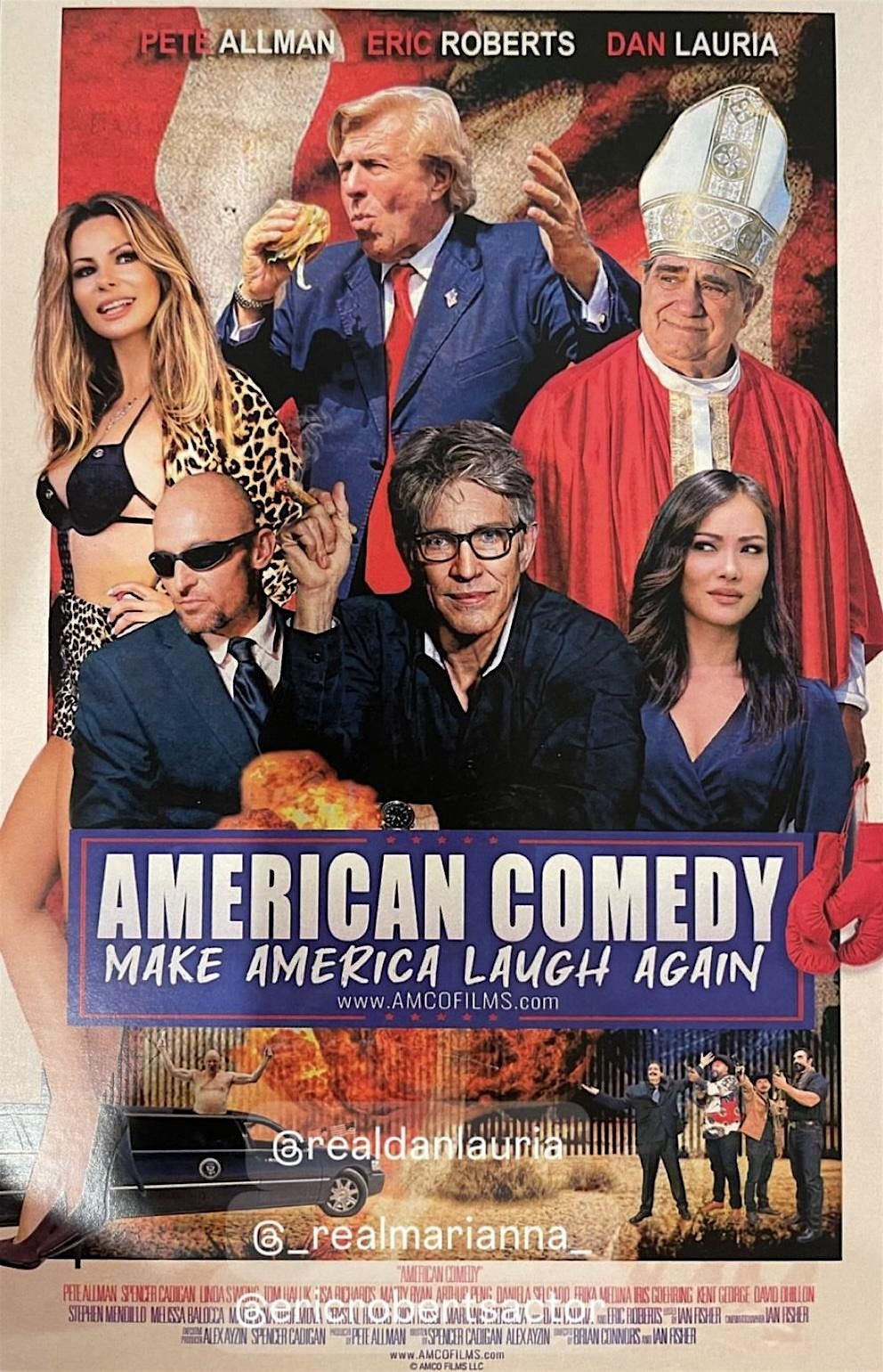 The movie  premier of American Comedy at the Harmony Gold Theatre.