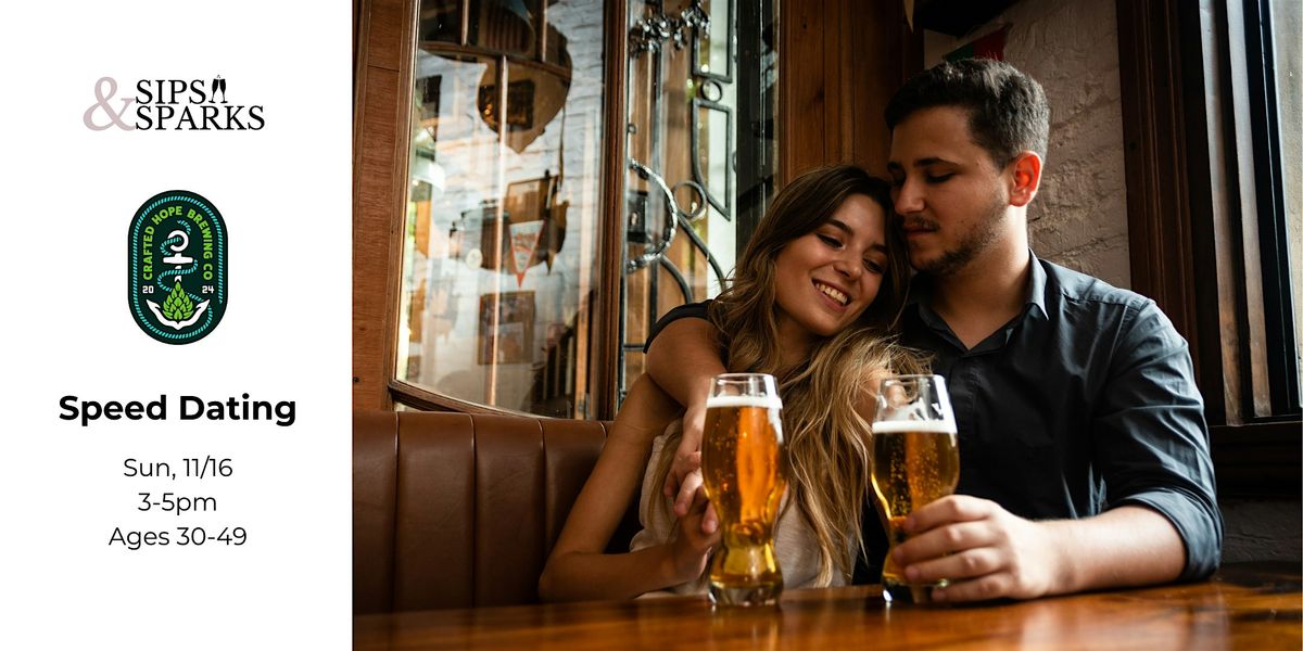 Speed Dating Ages 30-49 in East Greenwich, RI at Crafted Hope Brewing