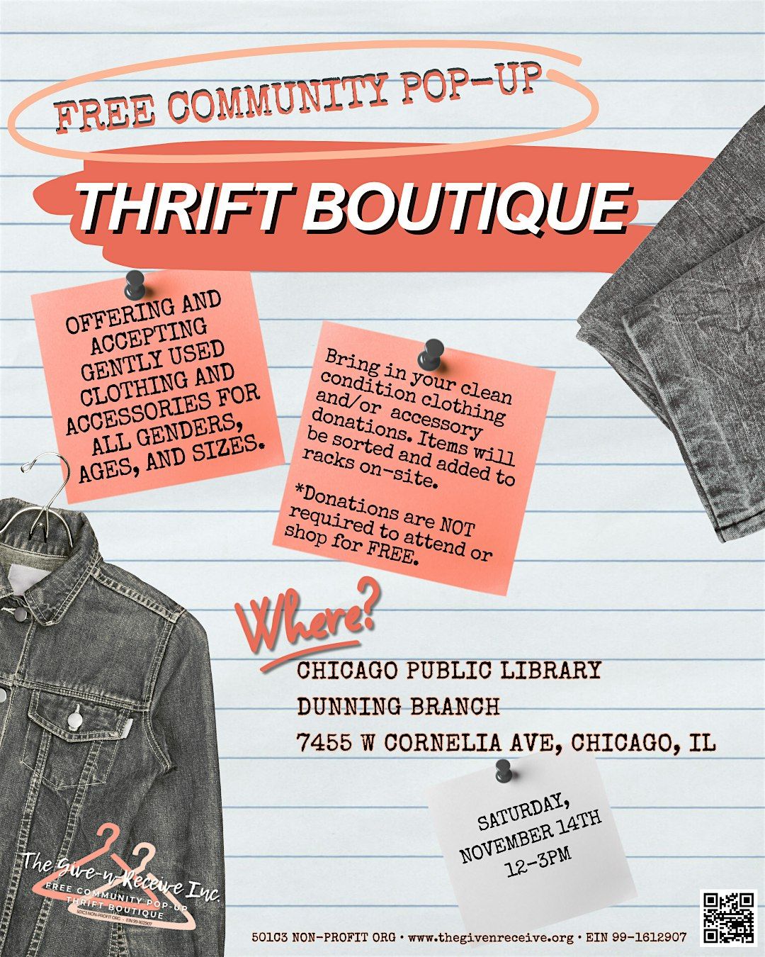 FREE Community Pop-up Thrift Boutique