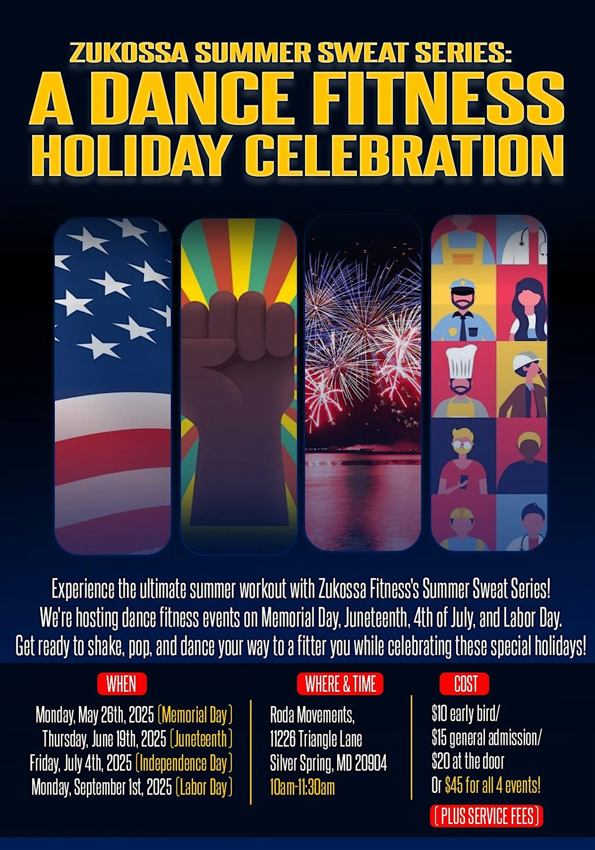 Zukossa Summer Sweat Series: A Dance Fitness Holiday Celebration
