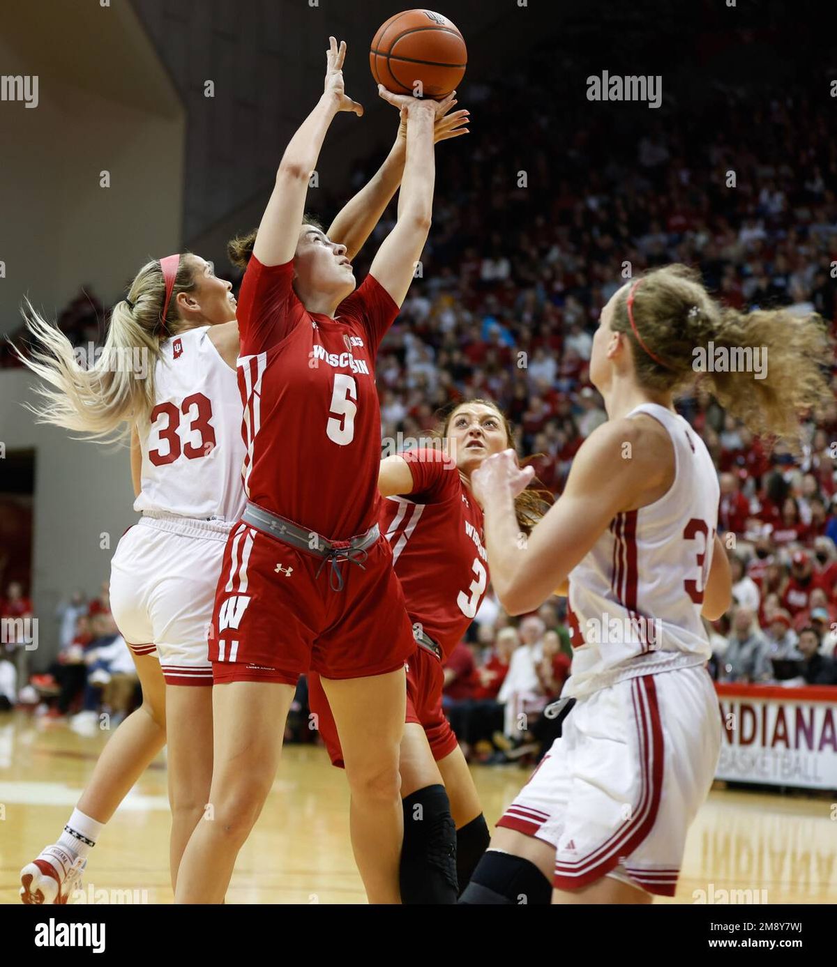 Wisconsin Badgers at Indiana Hoosiers Womens Volleyball