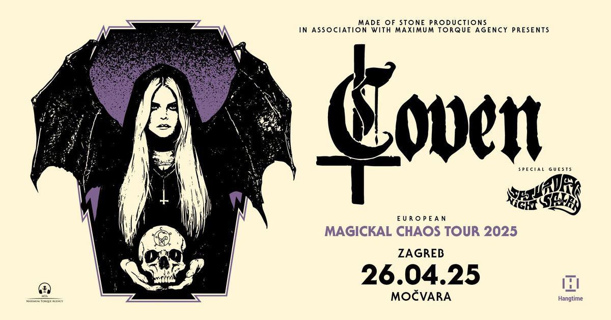 Okultne ameri\u010dke legende COVEN premijerno u Hrvatskoj! Posebni gosti: Saturday Night Satan!