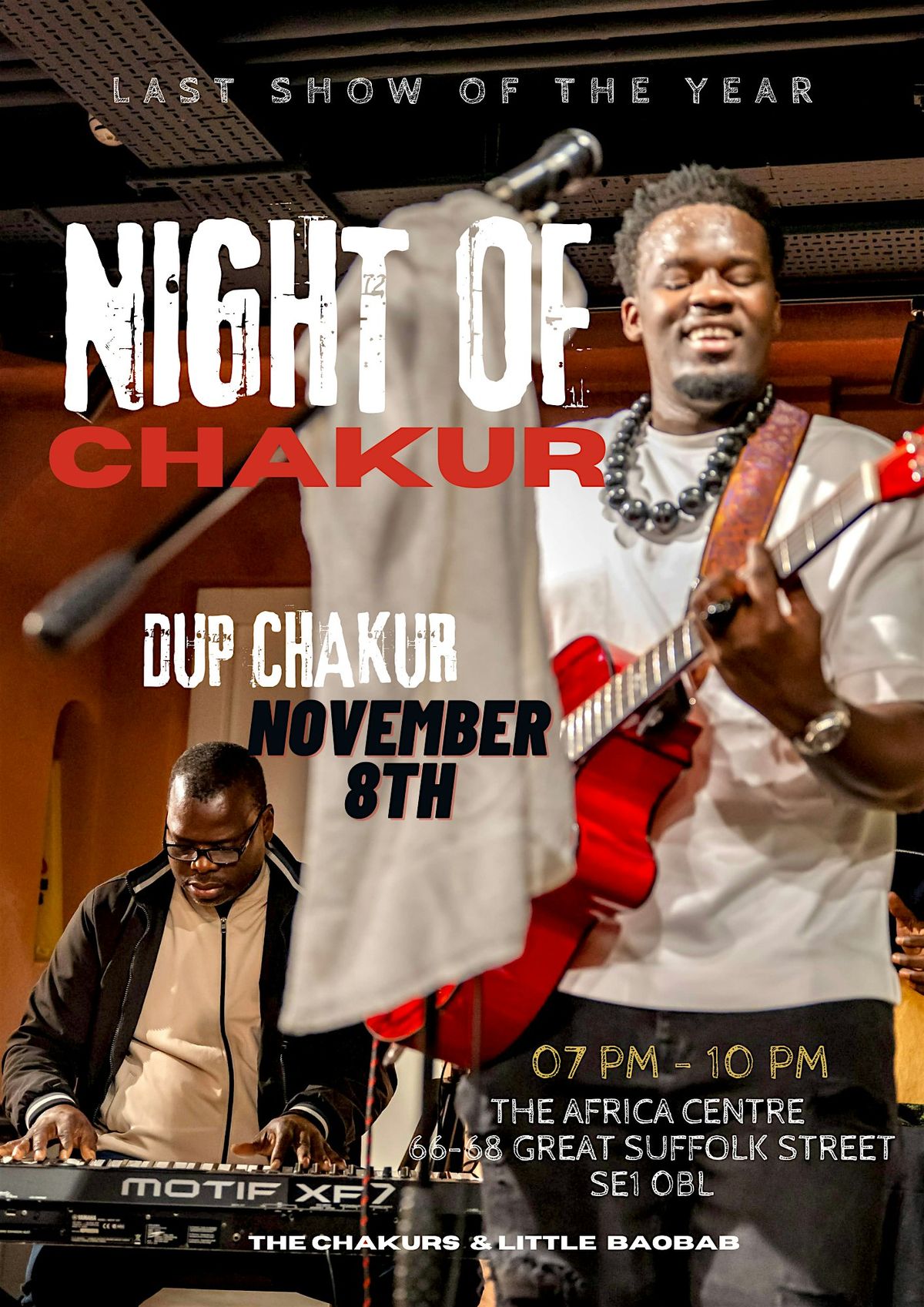NIGHT OF CHAKUR \u2013 LAST CONCERT OF THE YEAR!