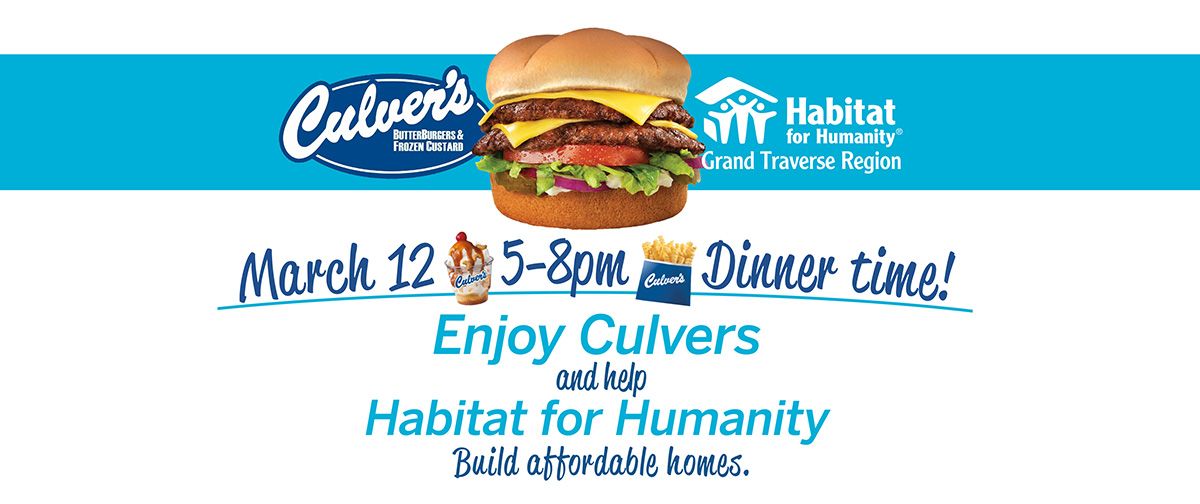 Habitat GTR Fundraiser at Culver's East Bay