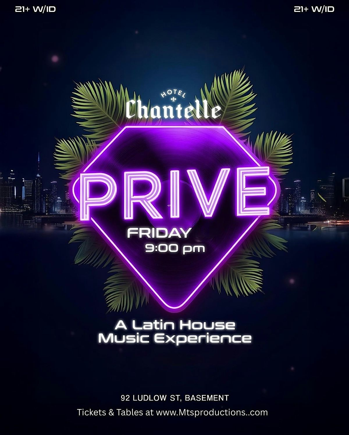 PRIV\u00c9 Latin Tech House Fridays | NYC Basement Lounge Party