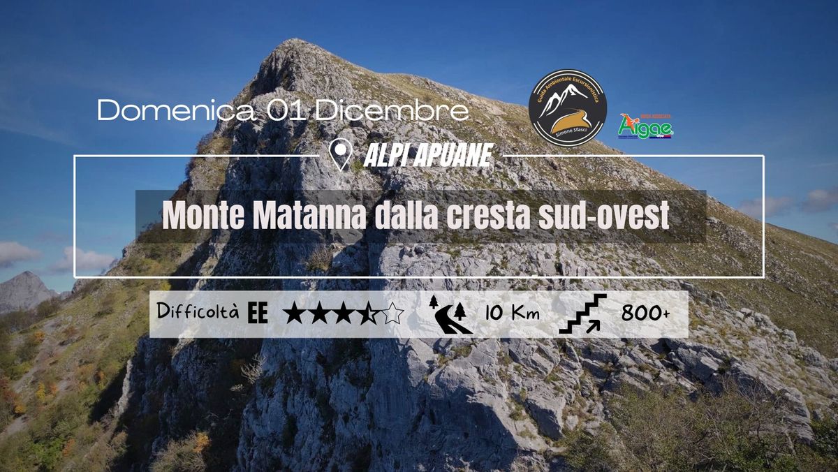 Monte Matanna dalla cresta sud-ovest