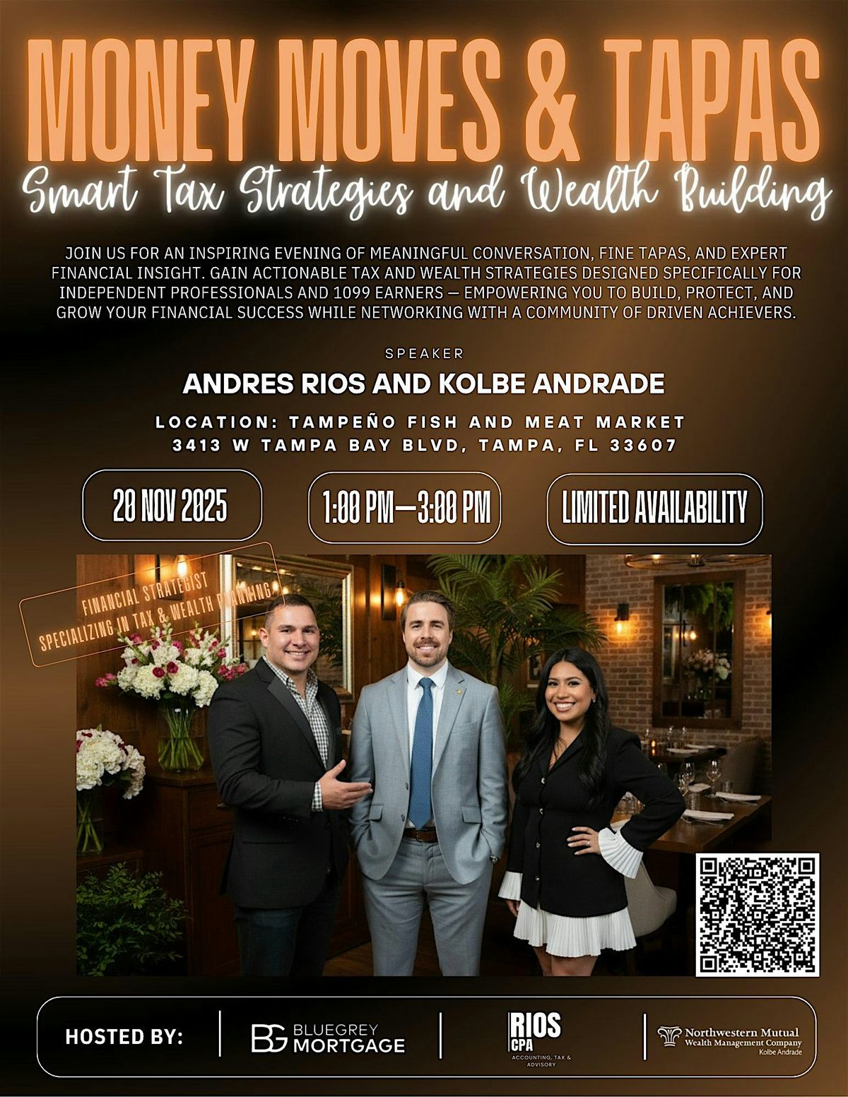 Money Moves & Tapas: Smart Tax Strategies & Wealth Building