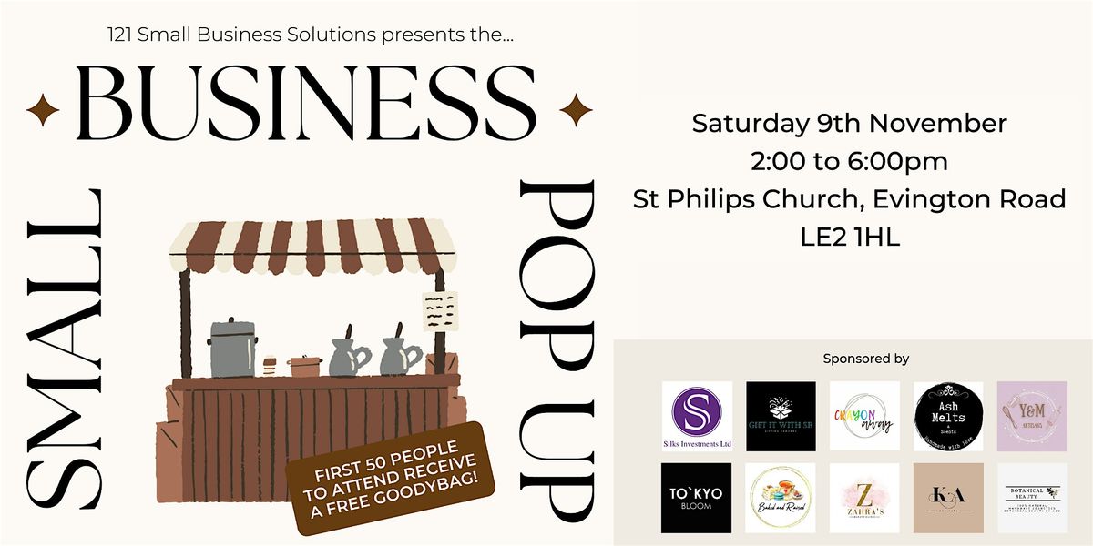 Small Business Pop Up - FREE ENTRY OPEN TO ALL