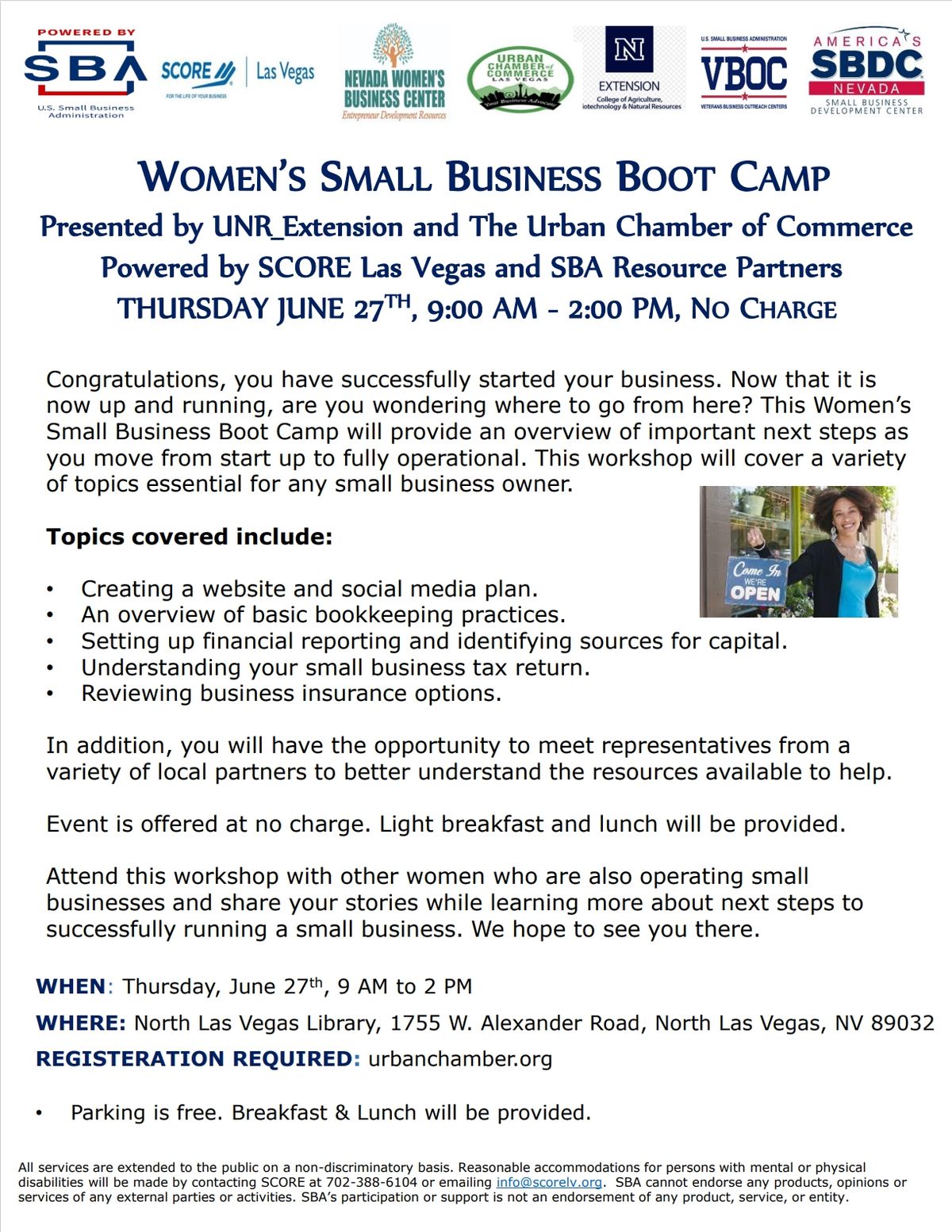 Women's Small Business Boot Camp
