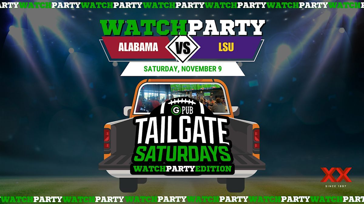 LSU vs. Alabama Watch (& Win) Party!