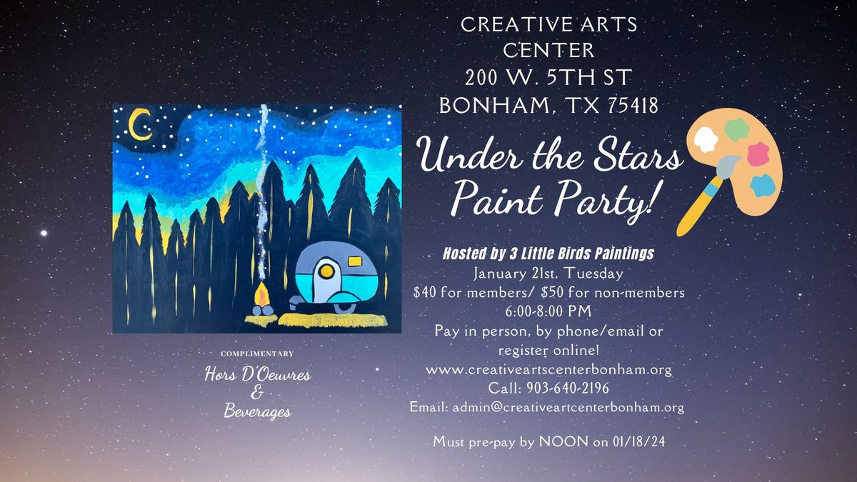 Under the Stars Paint Party