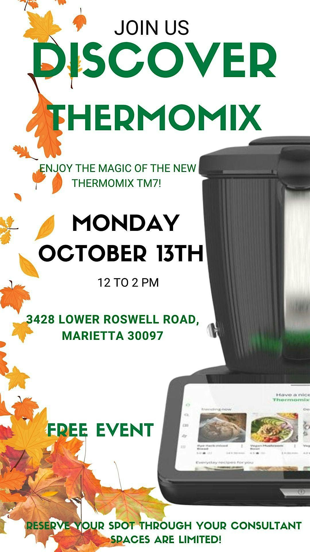 Discover Thermomix - Fall Edition MONDAY OCT 13th