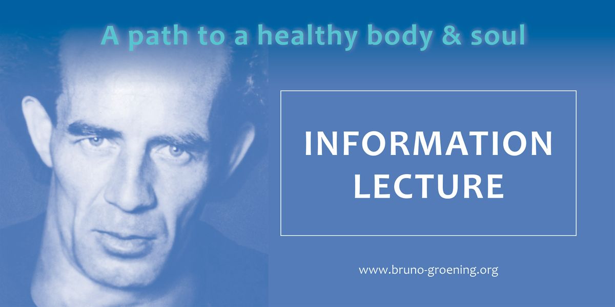 Free Information Lecture: A path to a healthy body and soul