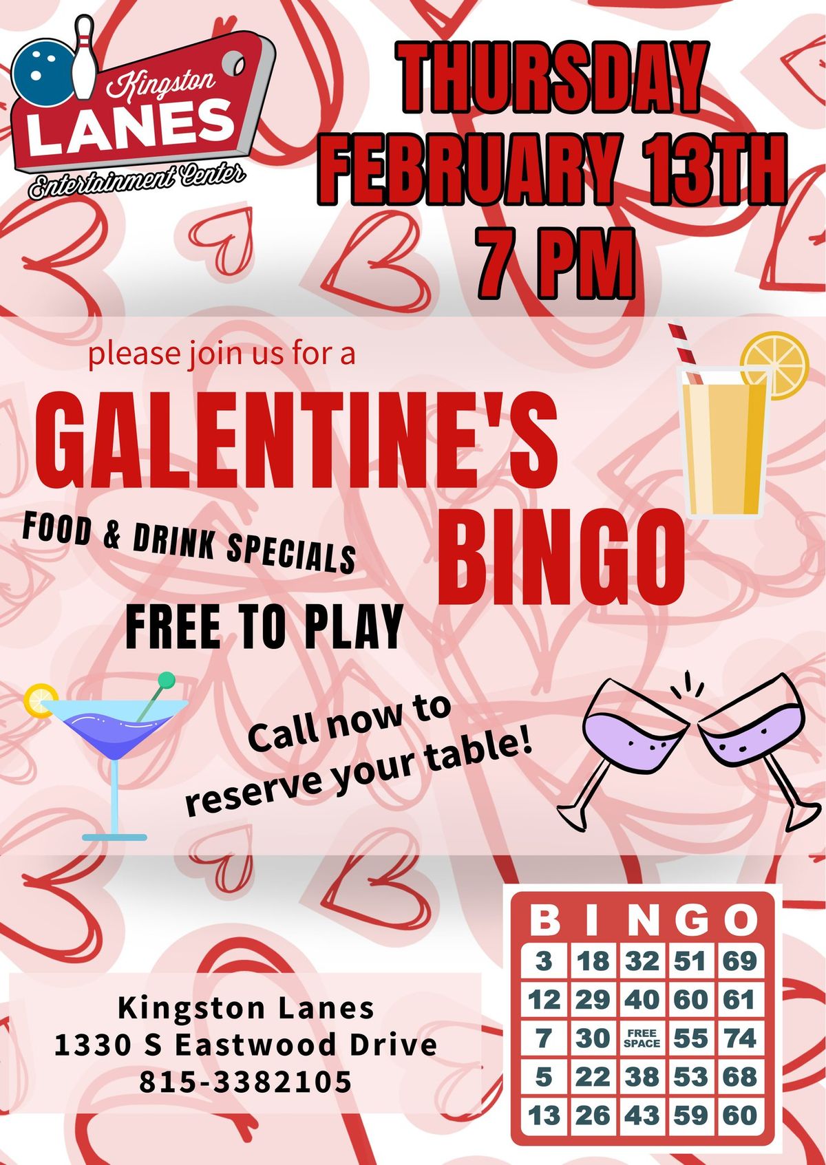 Galentine's Bingo