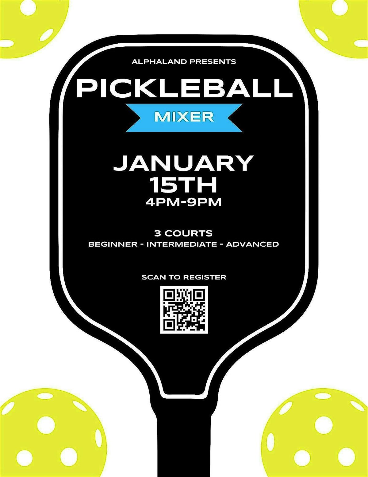 Alphaland Pickleball Mixer