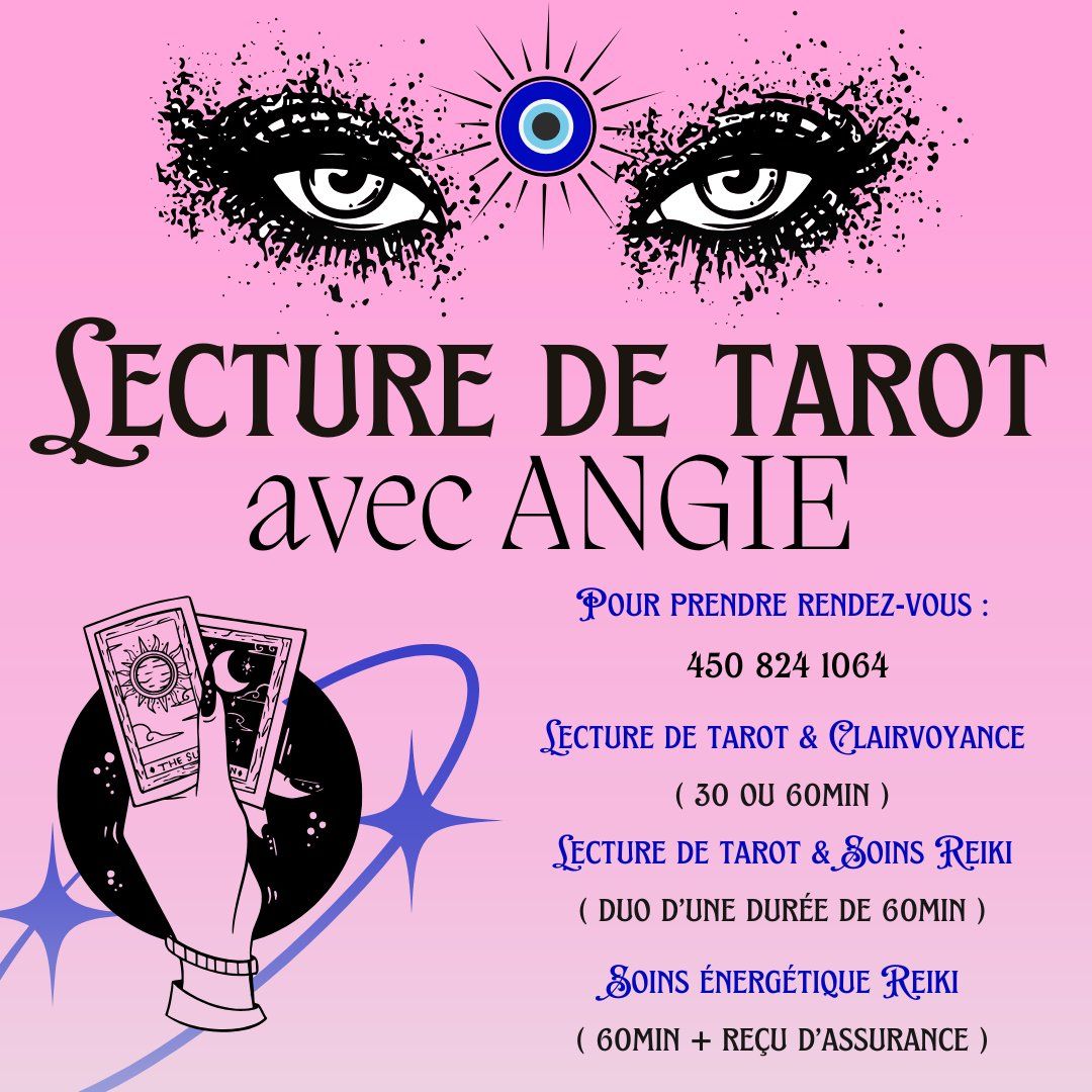 Lecture de tarot avec Angie