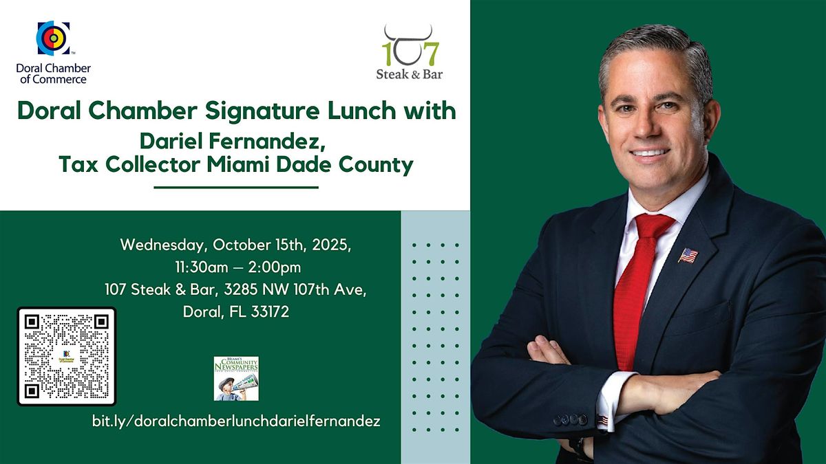 Doral Chamber Signature Lunch whit Dariel Fernandez, October 15, 2025 .