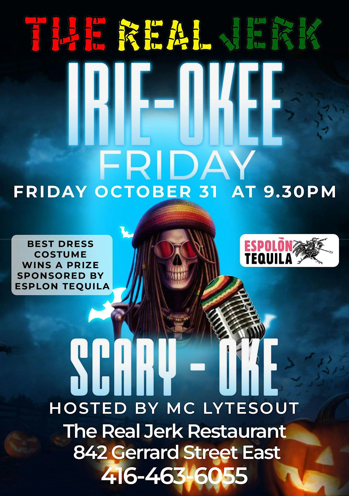 \ufe0f IRIE-OKIE FRIDAY \u2013 HALLOWEEN EDITION - Best Karaoke Jam in Toronto!