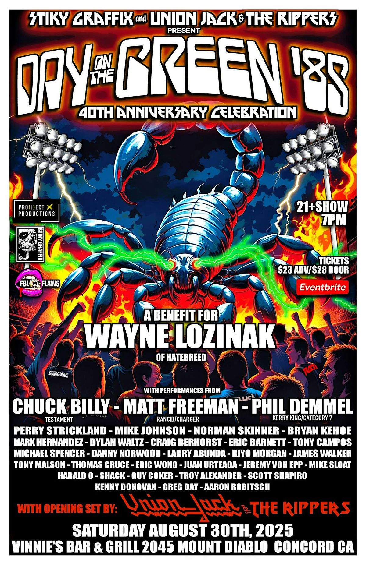DAY ON THE GREEN '85 40th CELEBRATION - A BENEFIT FOR WAYNE LOZINAK
