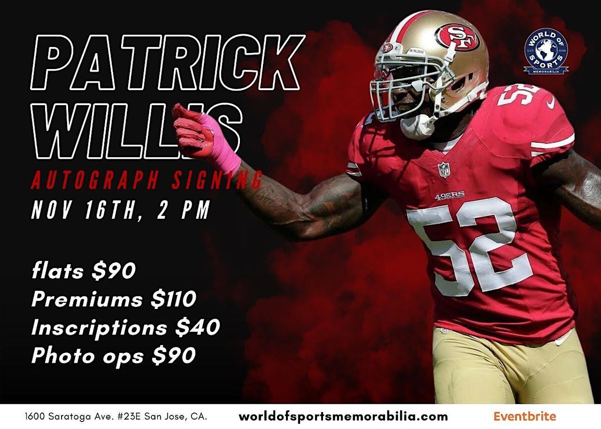 Patrick Willis Meet and Greet at World of Sports Memorabilia