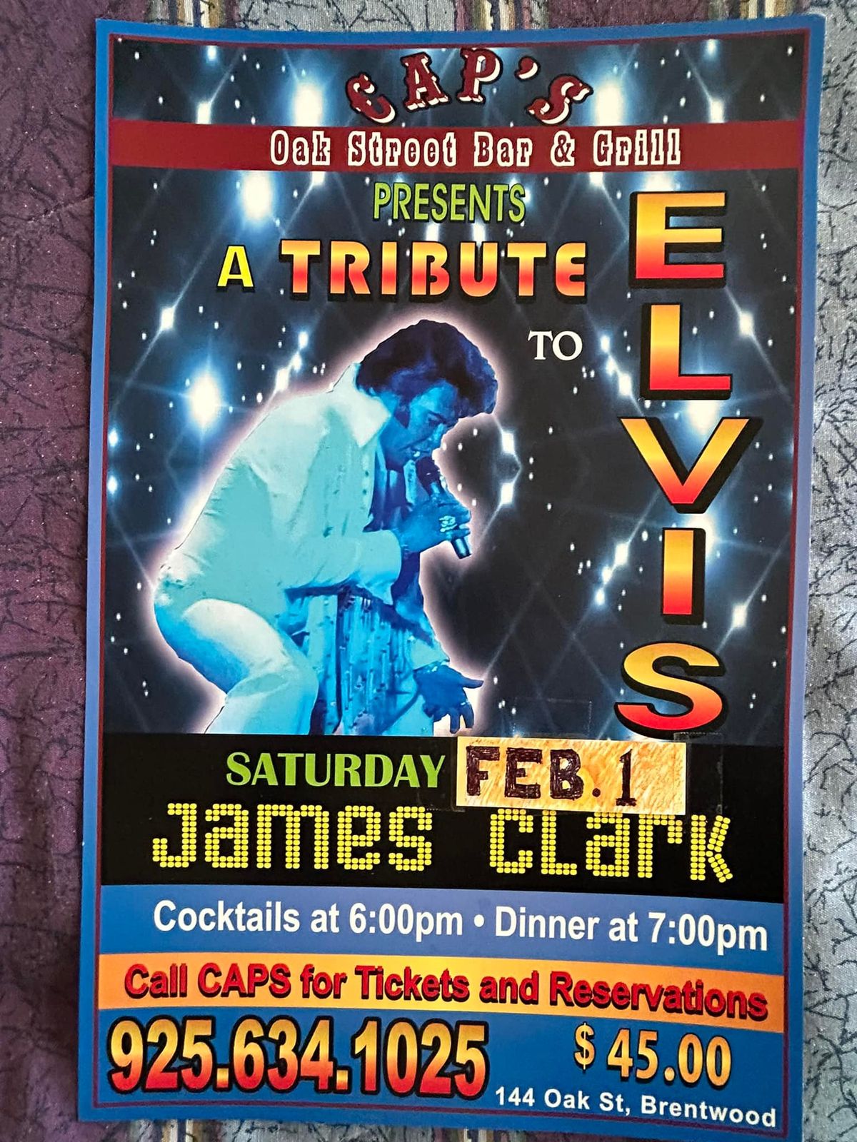 James Clark as ELVIS 