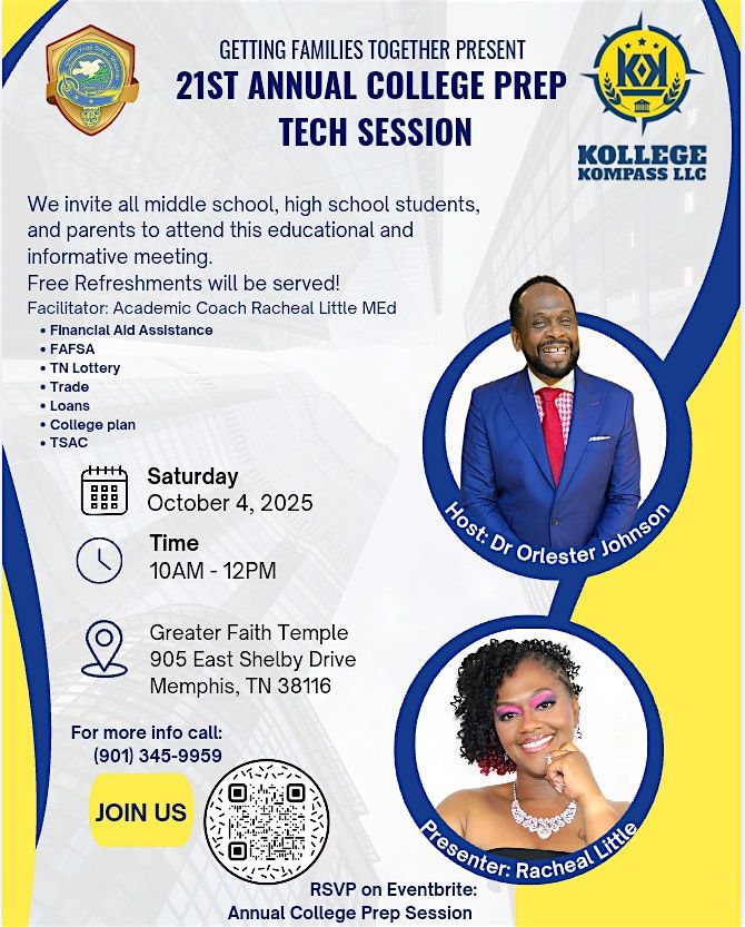 21th Annual College Prep Session