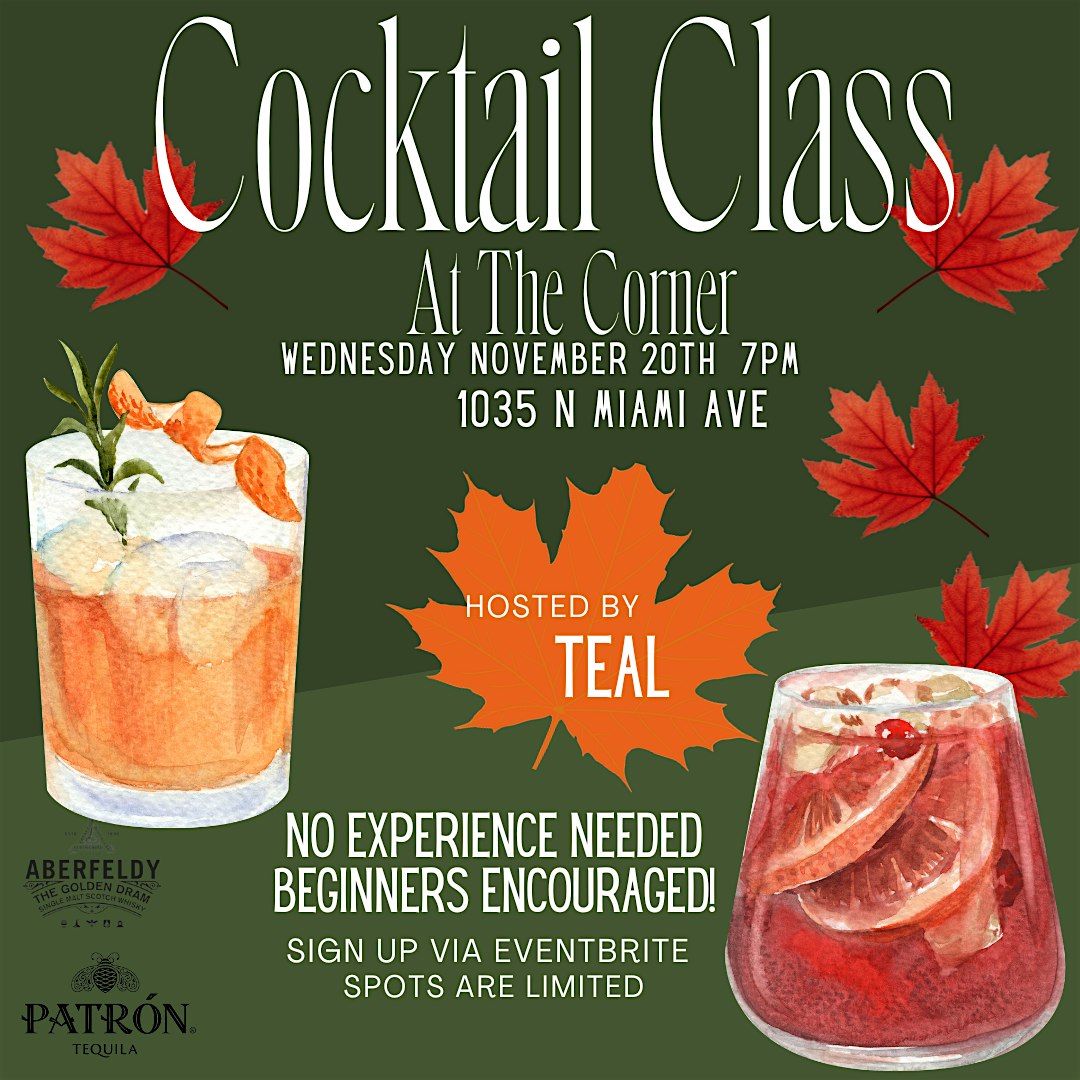 Cheers to the Harvest: Thanksgiving Cocktail Workshop