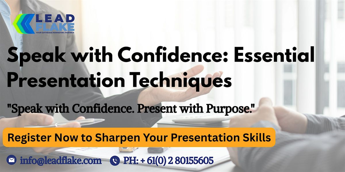 Effective Presentation Techniques Workshop in Napier
