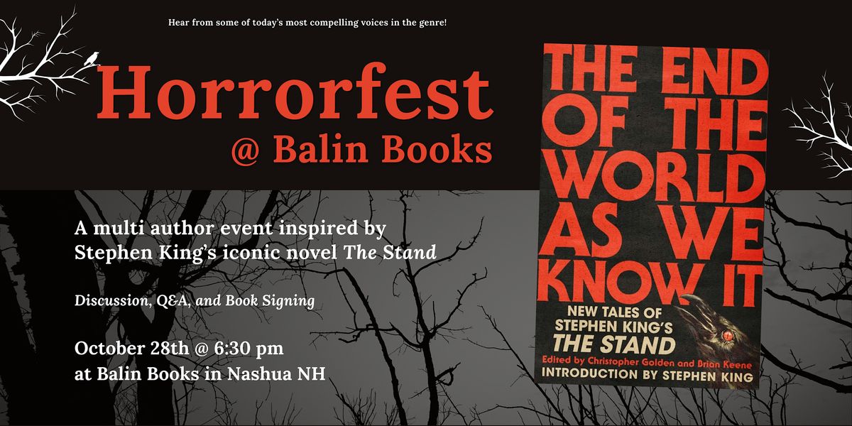 Balin Books Horrorfest - The End of the World as We Know It