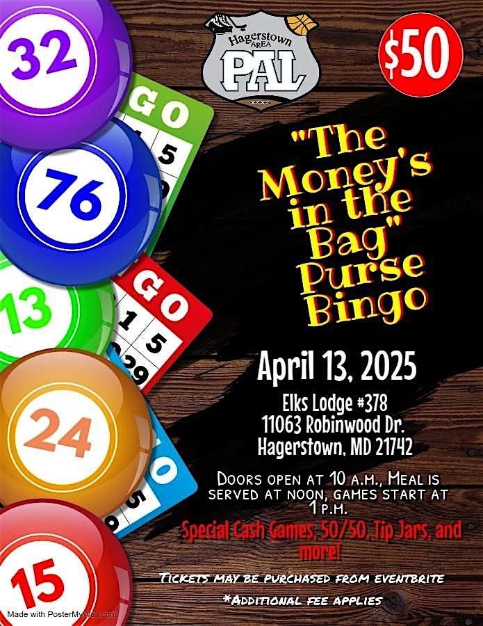 PAL $tuffed Purse Bingo