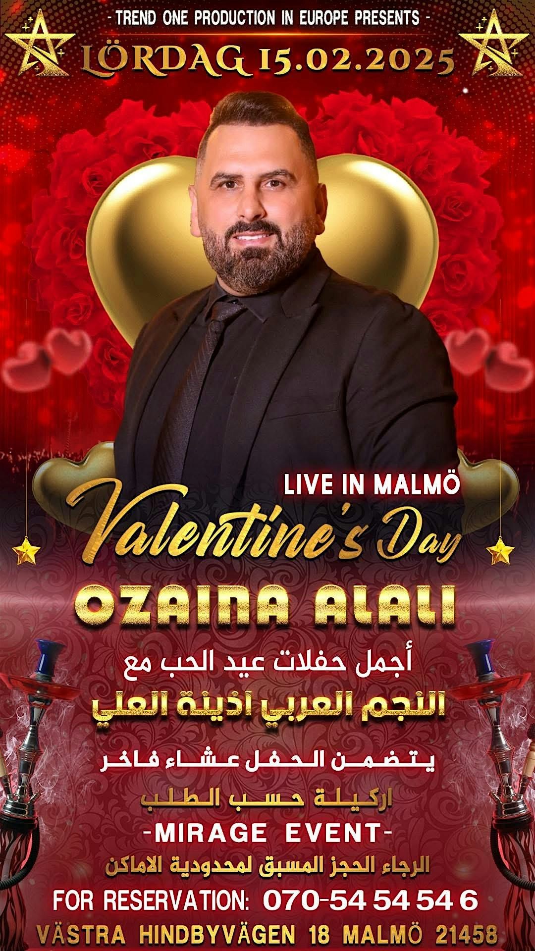 Valentine\u2019s Day Super Star Ozaina Al Ali in Malm\u00f6 Sweden