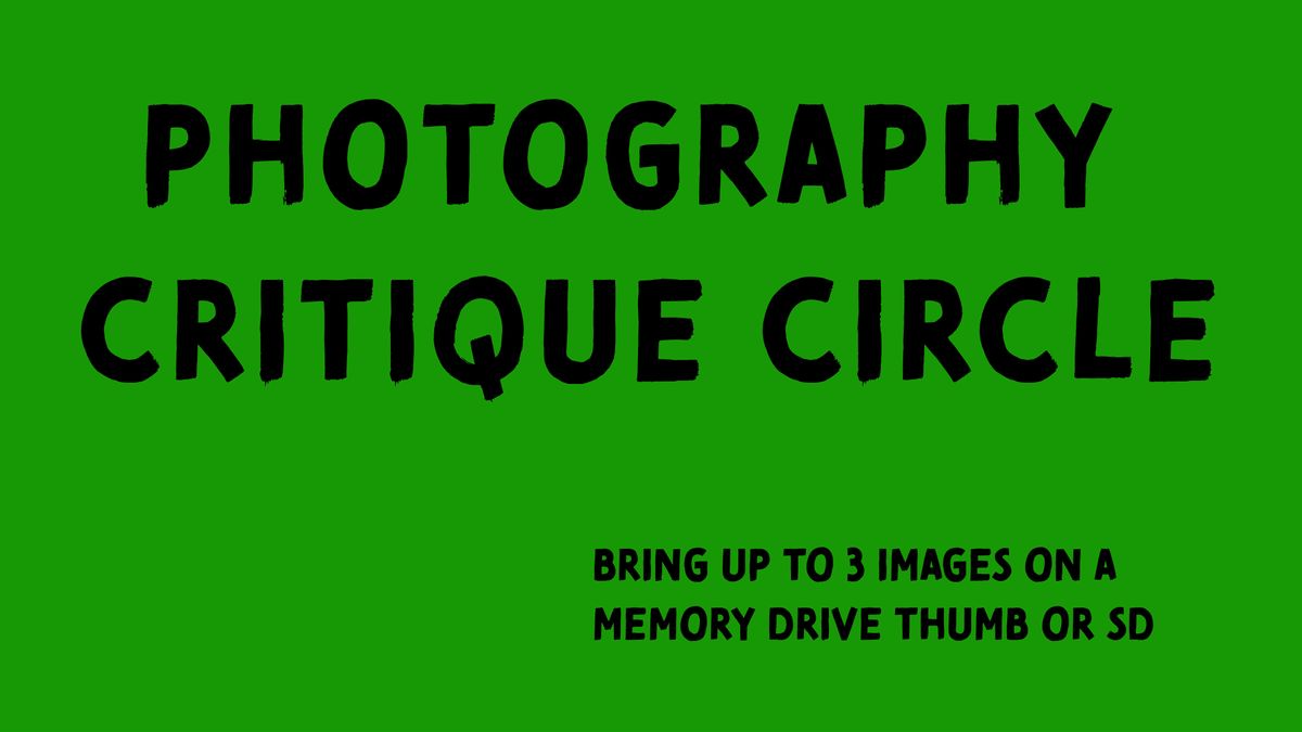 November Photography Critique Circle