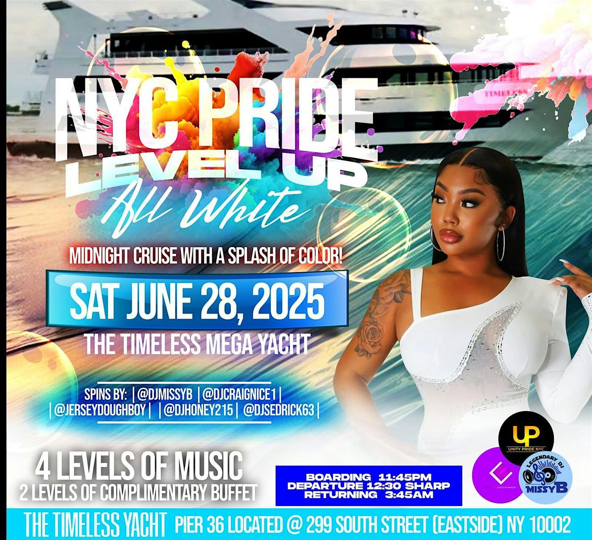 NYC PRIDE ALL WHITE MIDNIGHT CRUISE