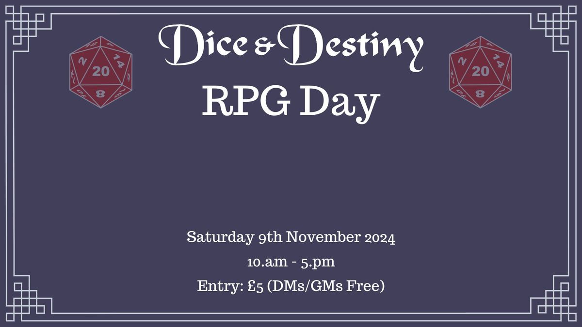 Dice & Destiny RPG Day