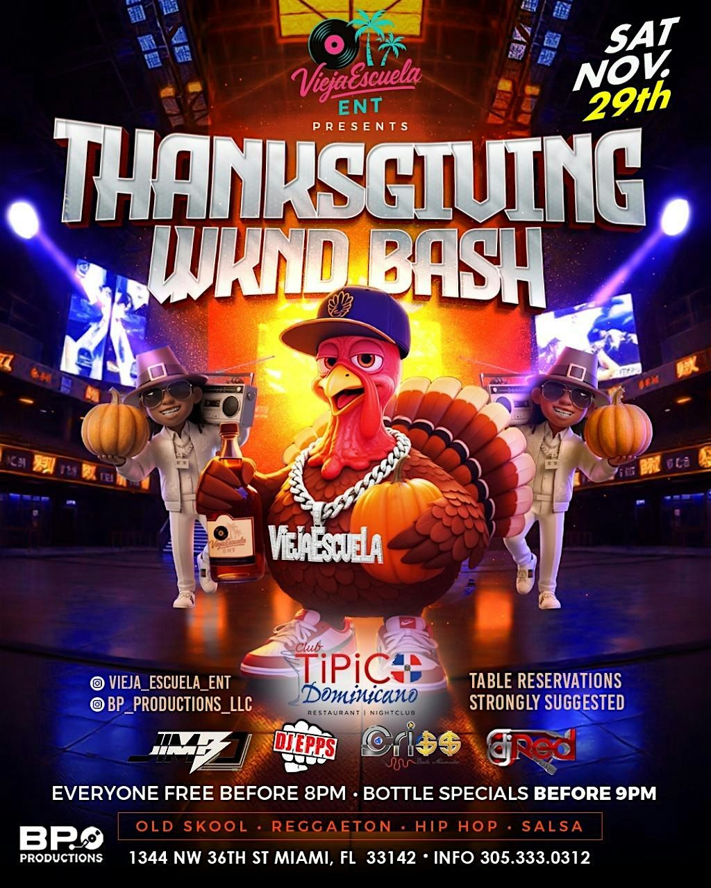 Vieja Escuela Thanksgiving Weekend Bash