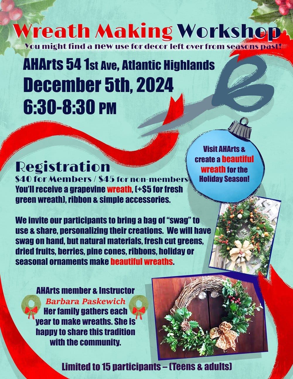 Wreathmaking Workshop!