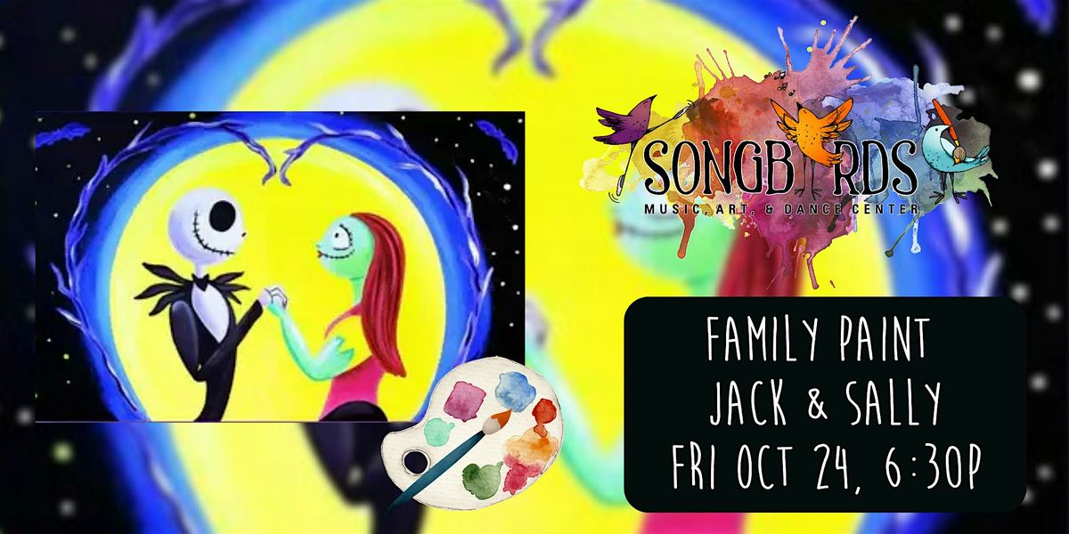 Family Paint Party at Songbirds- Jack & Sally