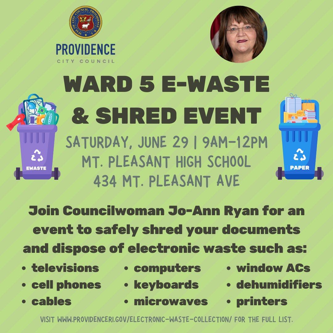Ward 5 E-waste and Shred Event