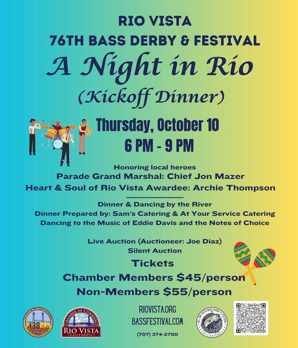 76th Bass Derby & Festival Kickoff Dinner