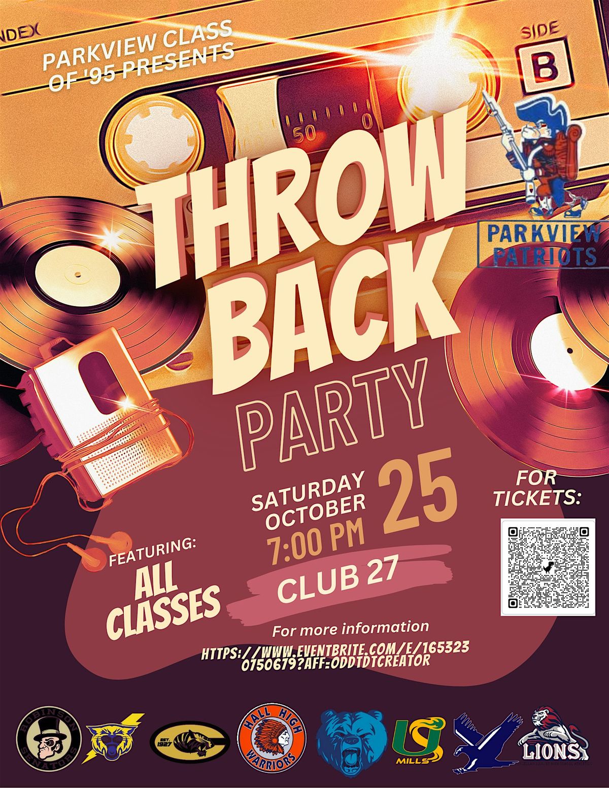 PV Class of '95, 30-Year Reunion All Class Throwback Party