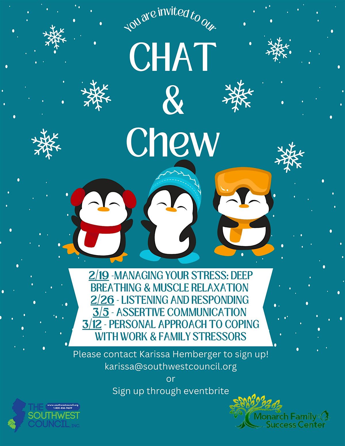 Chat&Chew: Managing Stress Workshop: Listening and Responding