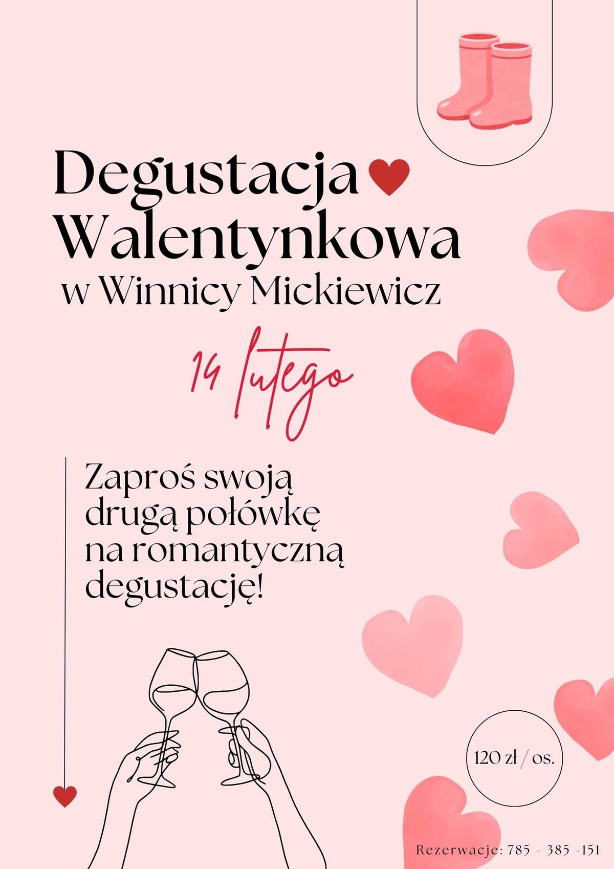 Degustacja Walentynkowa w Winnicy Mickiewicz!