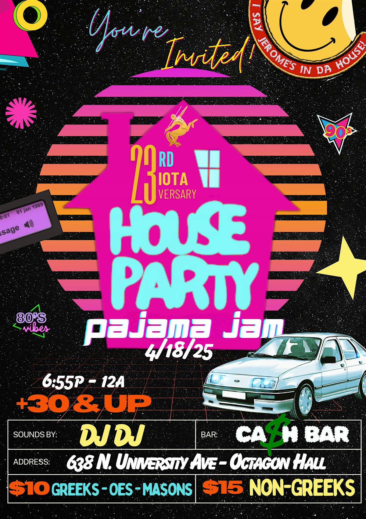 23rd Iotaversary 80's\/90's Pajama Jam