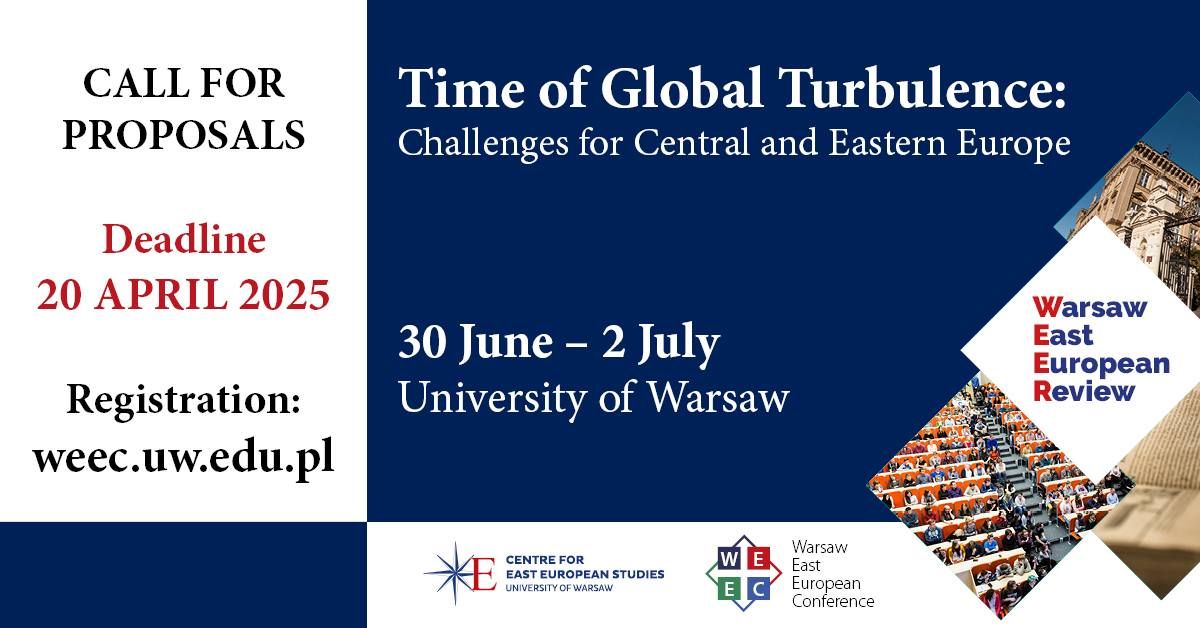 Call for proposals - 21. Warsaw East European Conference 