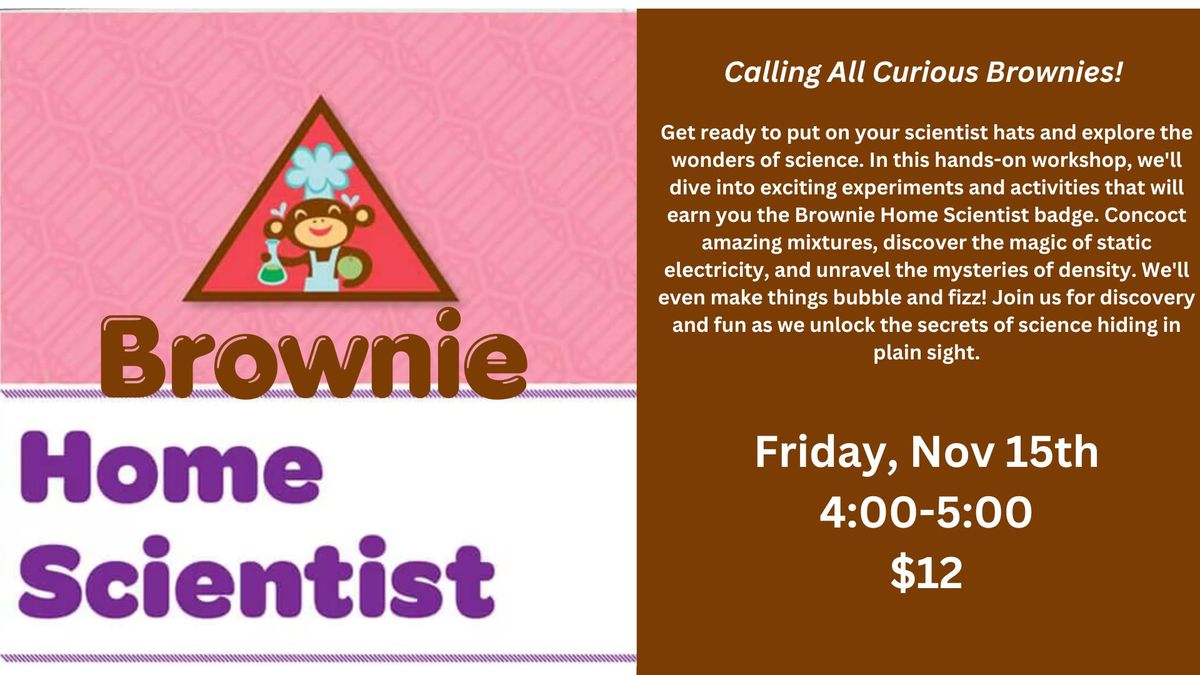 Brownie Home Scientist Badge Workshop