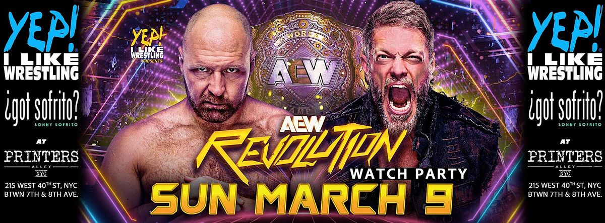 AEW Revolution Watch Party at Printers Alley NYC