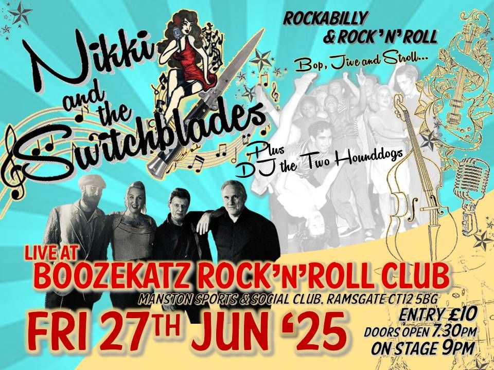 Nikki and the Switchblades live at Boozekatz Rock'n'Roll Club, Ramsgate