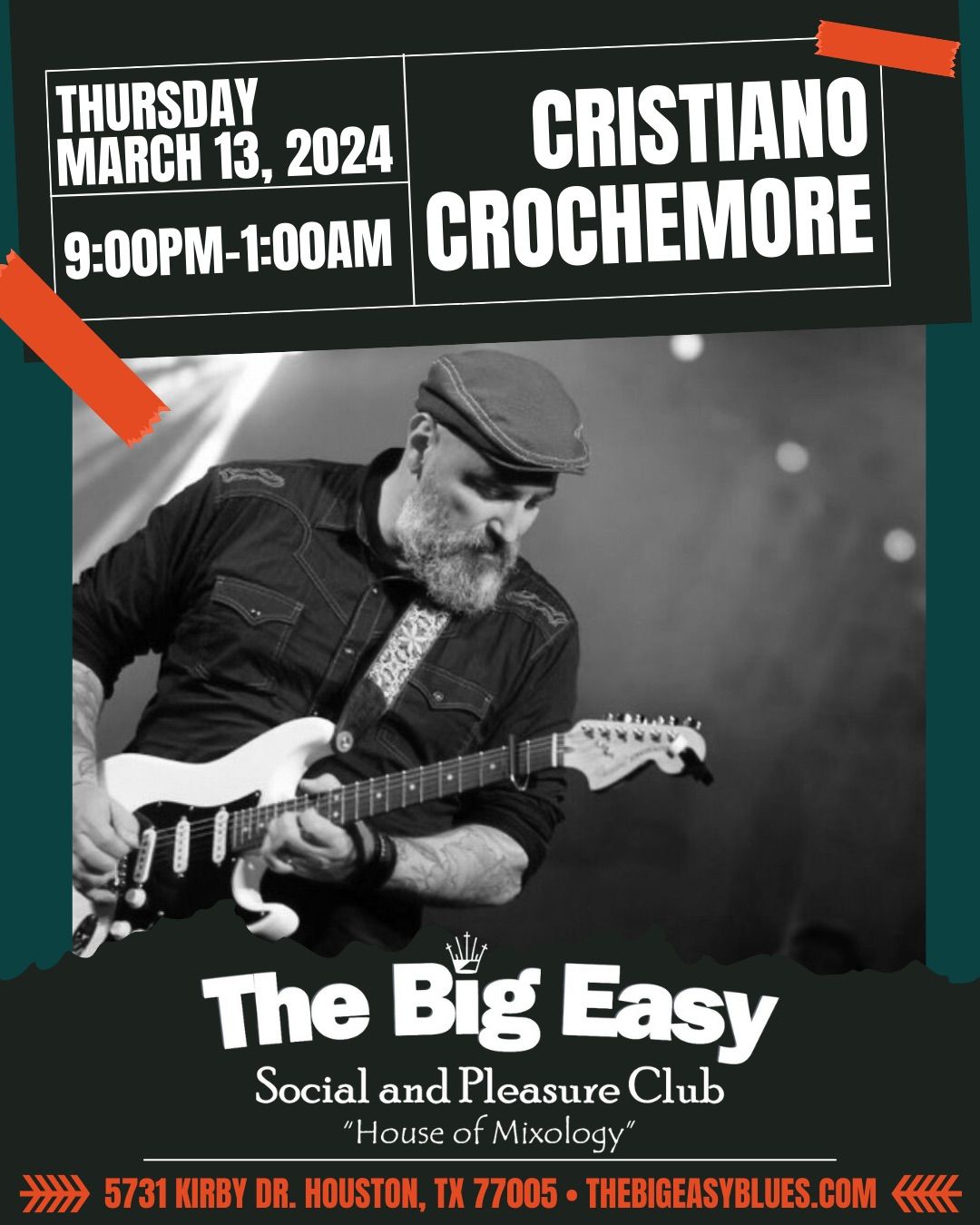 Cristiano Crochemore at The Big Easy - Live Music - Blues - Dancing