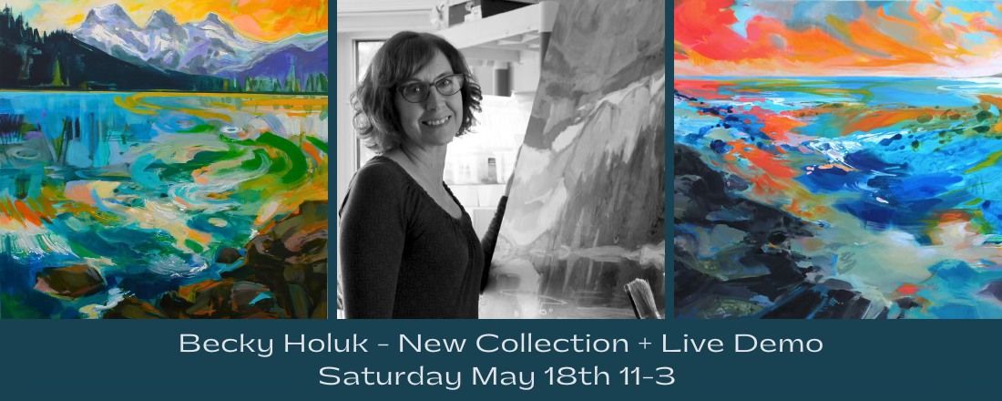 Becky Holuk - Live Painting Demo + New Work